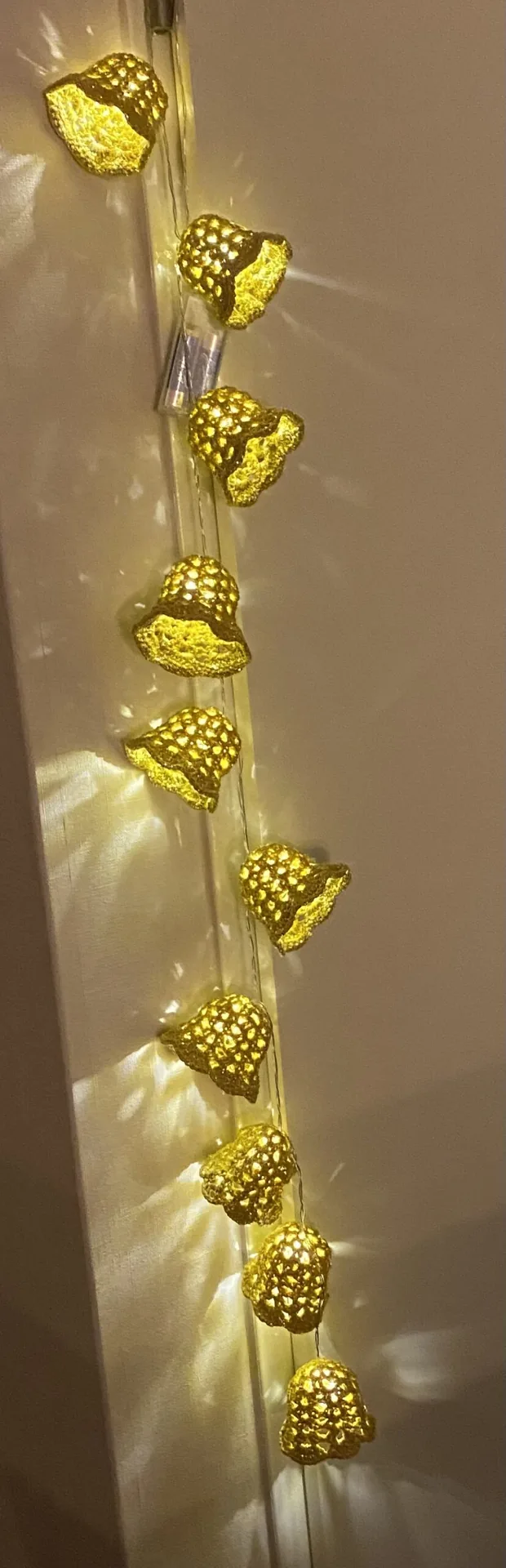 Kerstklok lichtslinger